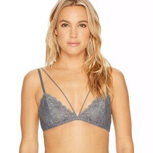 NWT Free People Front Strap Triangle Bra XS Gray X-Small